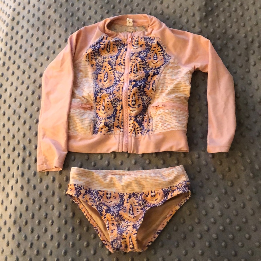 Cabana life rash guard two piece swim